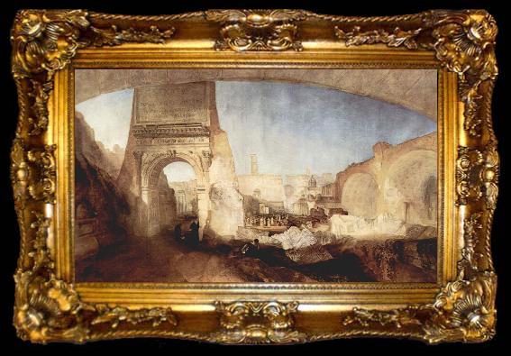 framed  Joseph Mallord William Turner Das Forum Romanum, fur Mr. Soanes Museum, ta009-2